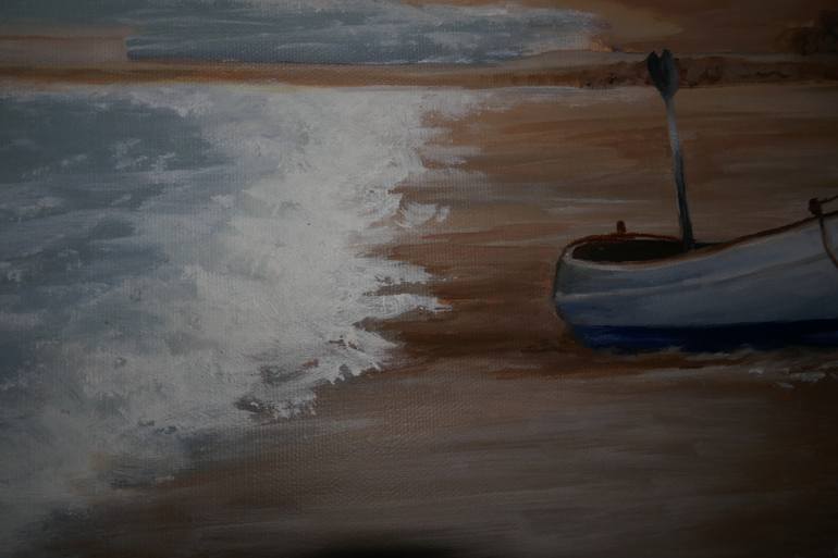 Original Impressionism Beach Painting by Sharon MacLaren