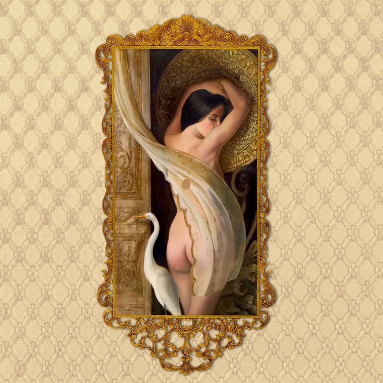 Original Figurative Women Painting by Fernando Escobar