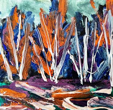 Print of Abstract Tree Paintings by Kateryna Oliinyk