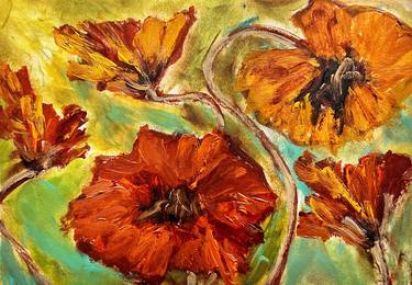 Print of Impressionism Floral Paintings by Kateryna Oliinyk