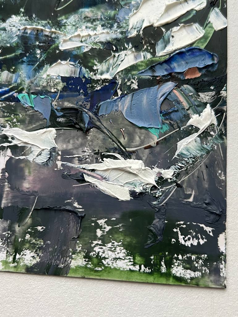 Original Abstract Seascape Painting by Kateryna Oliinyk