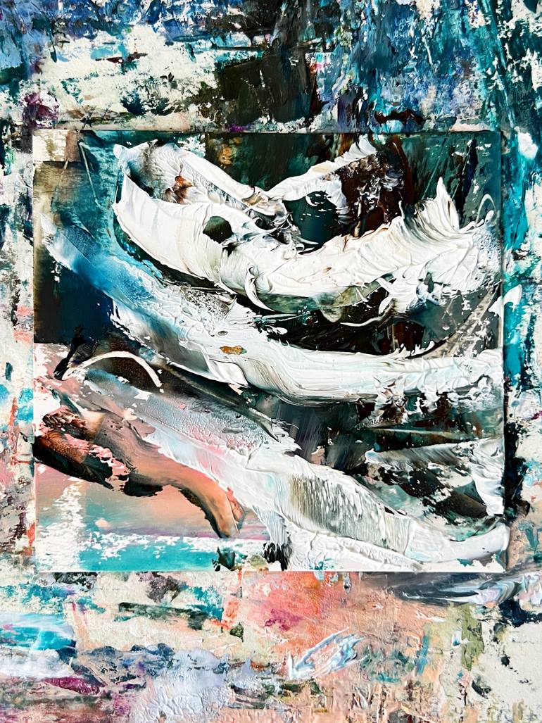 Original Abstract Ocean Painting by Kateryna Oliinyk
