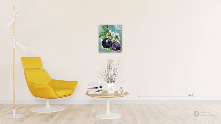 Original Abstract Botanic Painting by Viktoriia Orlova