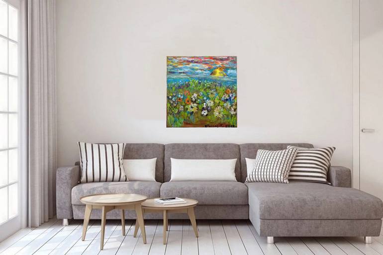 Original Impressionism Landscape Painting by Tatjana Tarasenko