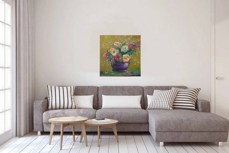 Original Impressionism Floral Painting by Tatjana Tarasenko