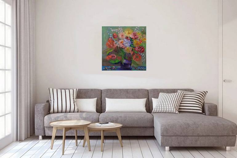 Original Impressionism Floral Painting by Tatjana Tarasenko