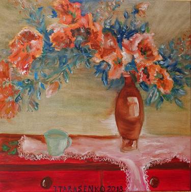 Print of Impressionism Floral Paintings by Tatjana Tarasenko