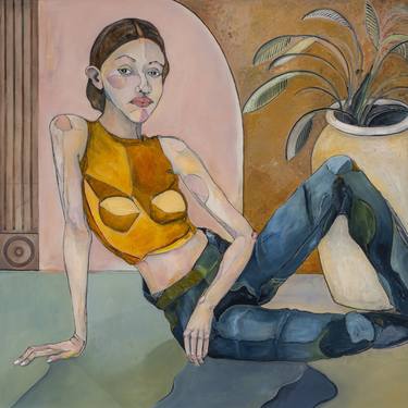 Original Figurative Women Paintings by Kathryn Bagwell