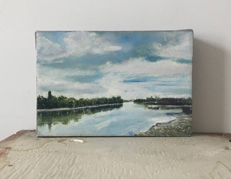 Original Impressionism Landscape Painting by Arabella Harcourt-Cooze