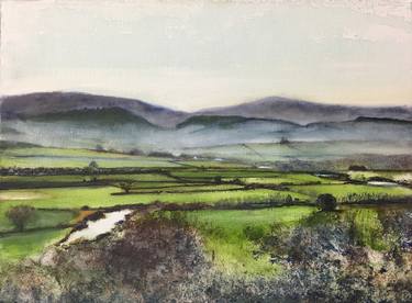 Print of Fine Art Landscape Paintings by Arabella Harcourt-Cooze