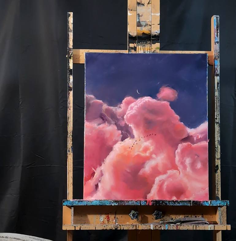 Original Abstract Expressionism People Painting by Sterling Vanderhoof