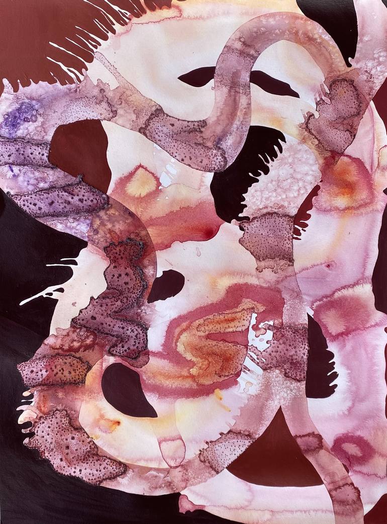 Original Abstract Expressionism Abstract Paintings by Nicole Melnicky
