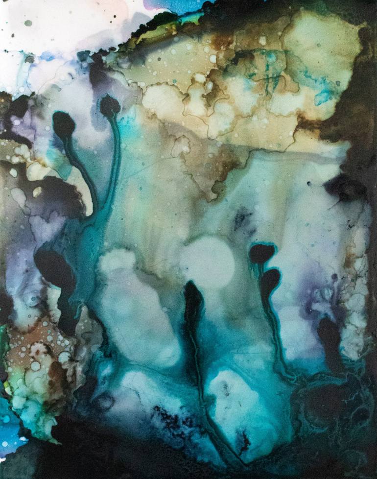 Original Abstract Expressionism Abstract Paintings by Nicole Melnicky