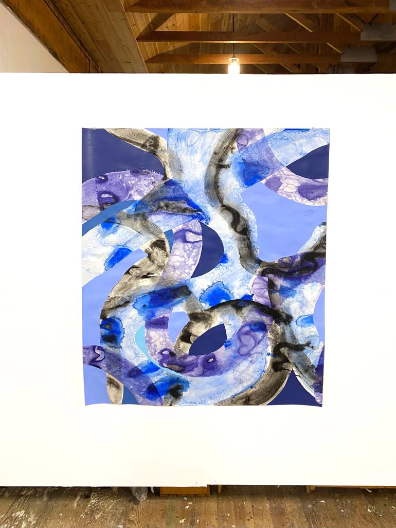 Original Abstract Expressionism Abstract Painting by Nicole Melnicky