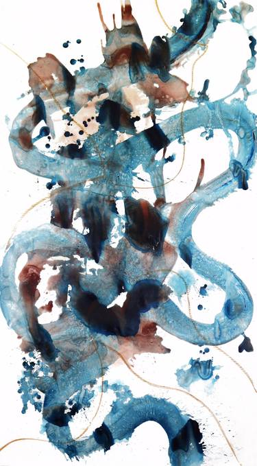 Saatchi Art Artist Nicole Melnicky; Painting, “Octopus Ashes” #art