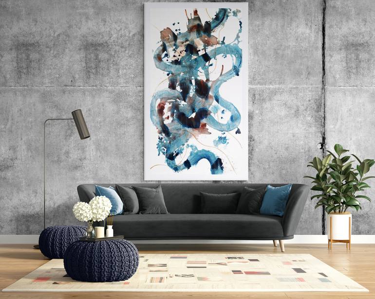 Original Abstract Expressionism Abstract Painting by Nicole Melnicky