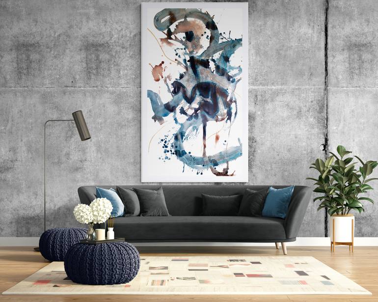 Original Abstract Expressionism Abstract Painting by Nicole Melnicky