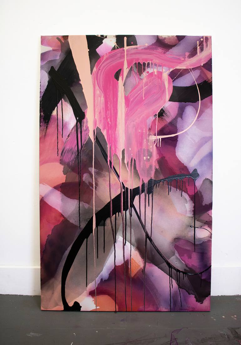 Original Abstract Expressionism Abstract Painting by Nicole Melnicky