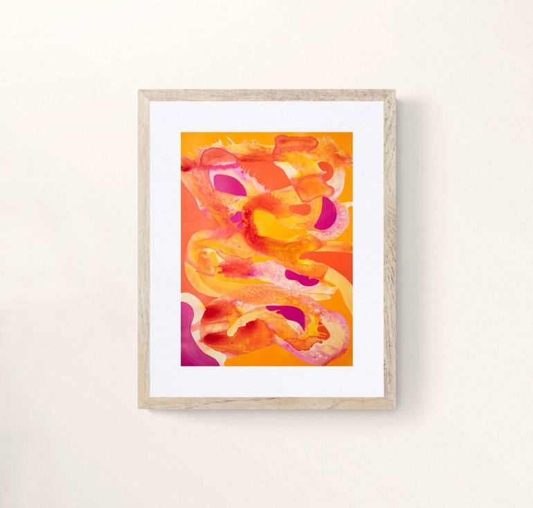 Original Abstract Expressionism Abstract Painting by Nicole Melnicky