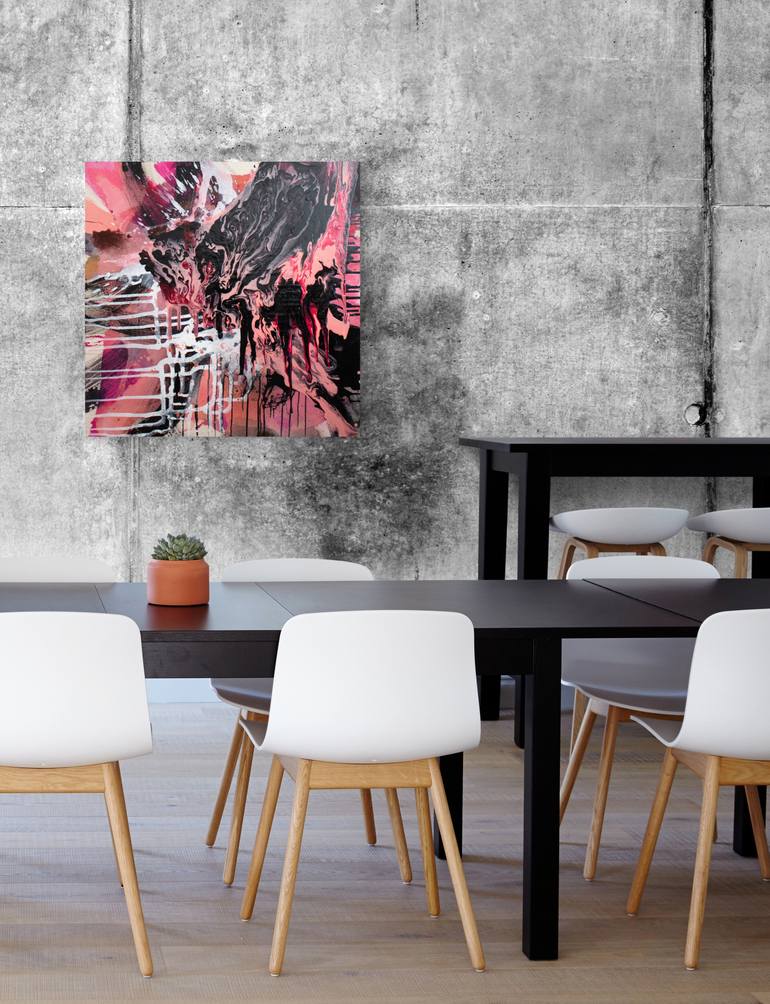 Original Abstract Expressionism Abstract Painting by Nicole Melnicky