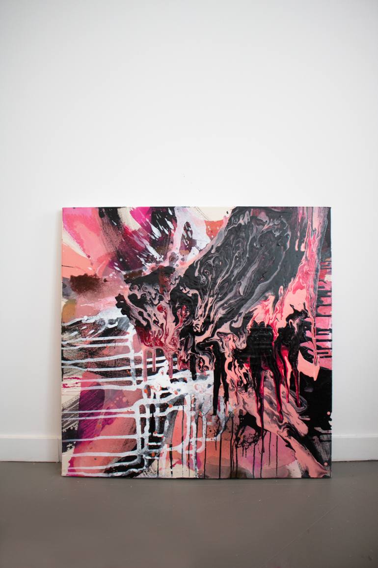 Original Abstract Expressionism Abstract Painting by Nicole Melnicky