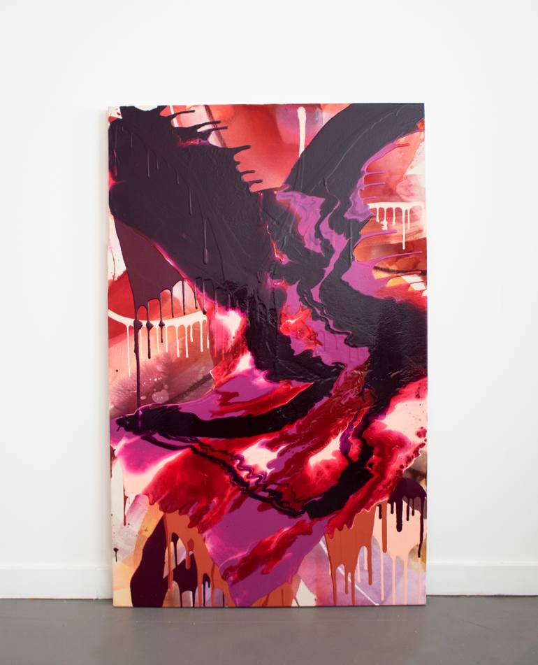 Original Abstract Expressionism Abstract Painting by Nicole Melnicky