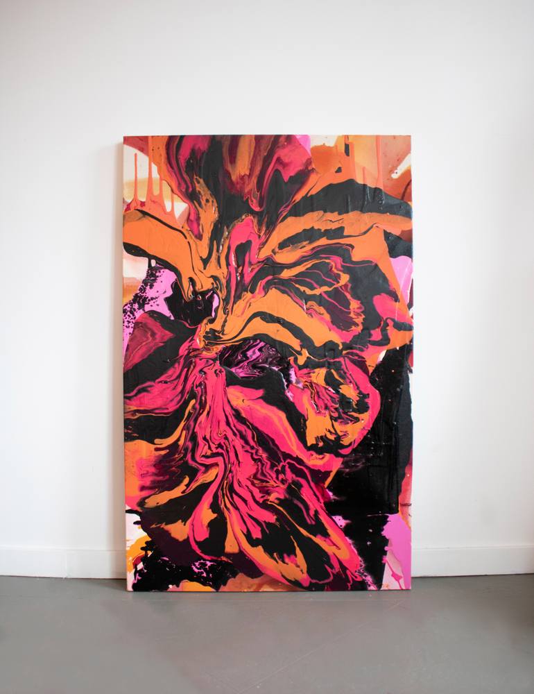 Original Abstract Expressionism Abstract Painting by Nicole Melnicky