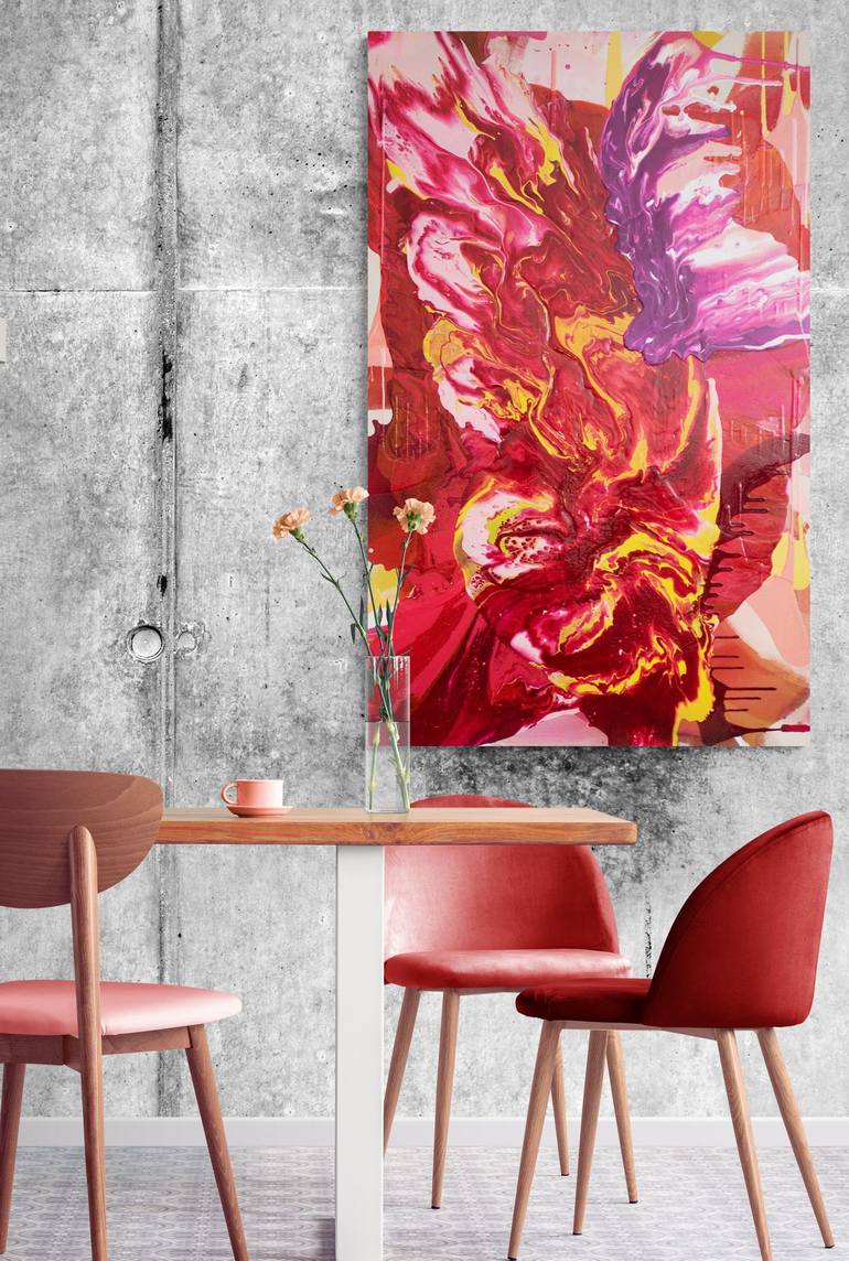 Original Abstract Expressionism Abstract Painting by Nicole Melnicky