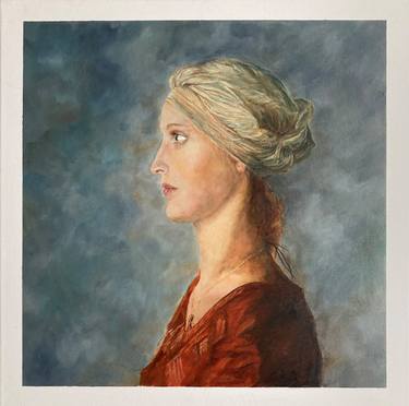 Original Figurative Portrait Paintings by Lusie Schellenberg