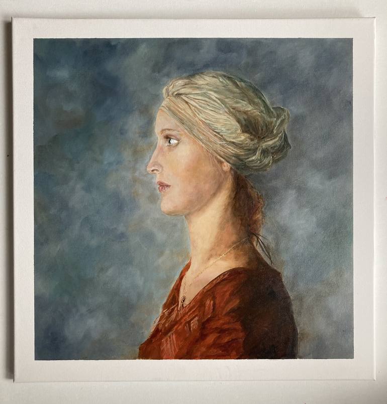Original Contemporary Portrait Painting by Lusie Schellenberg