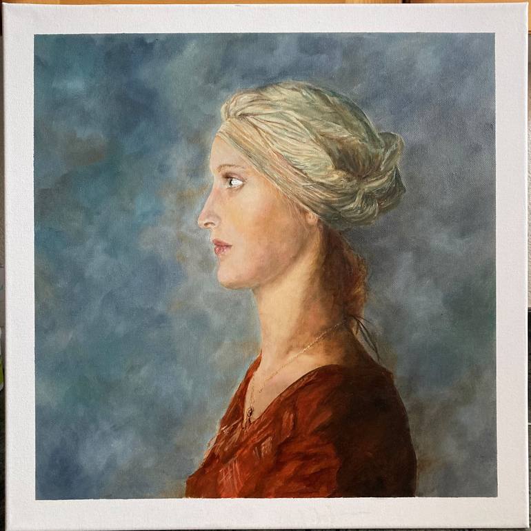Original Contemporary Portrait Painting by Lusie Schellenberg