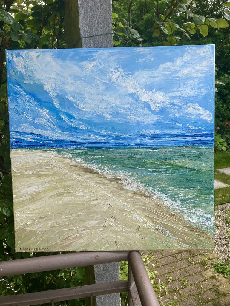 Original Beach Painting by Lusie Schellenberg