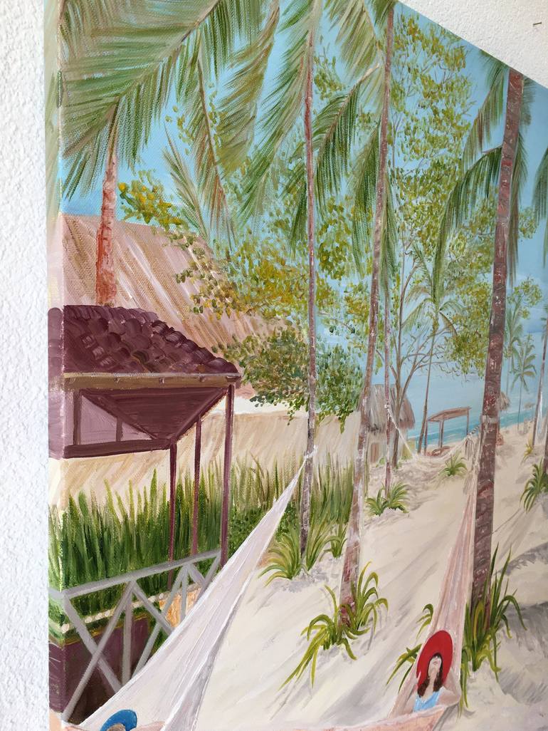 Original Contemporary Beach Painting by Lusie Schellenberg