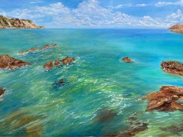 Print of Realism Seascape Paintings by Lusie Schellenberg