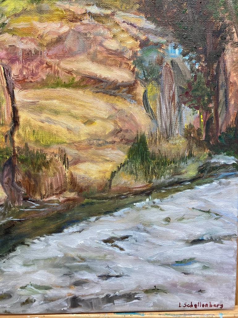 Original Impressionism Landscape Painting by Lusie Schellenberg