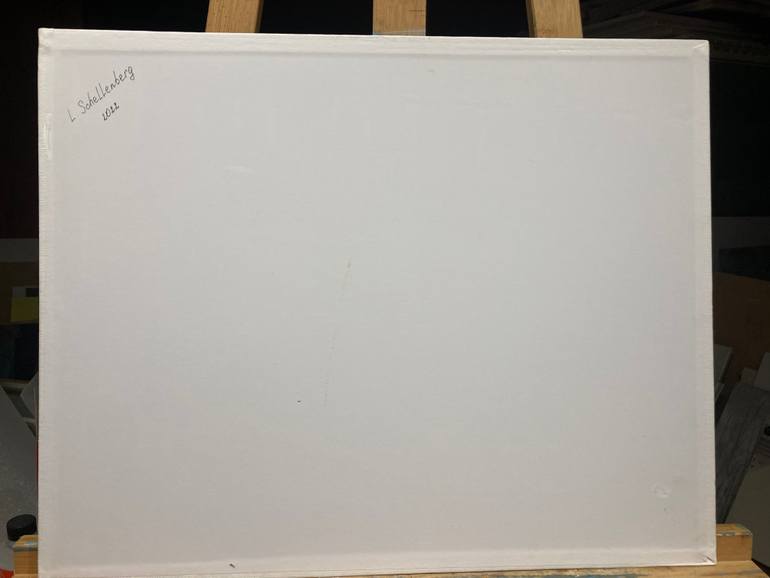 Original Geometric Cities Painting by Lusie Schellenberg