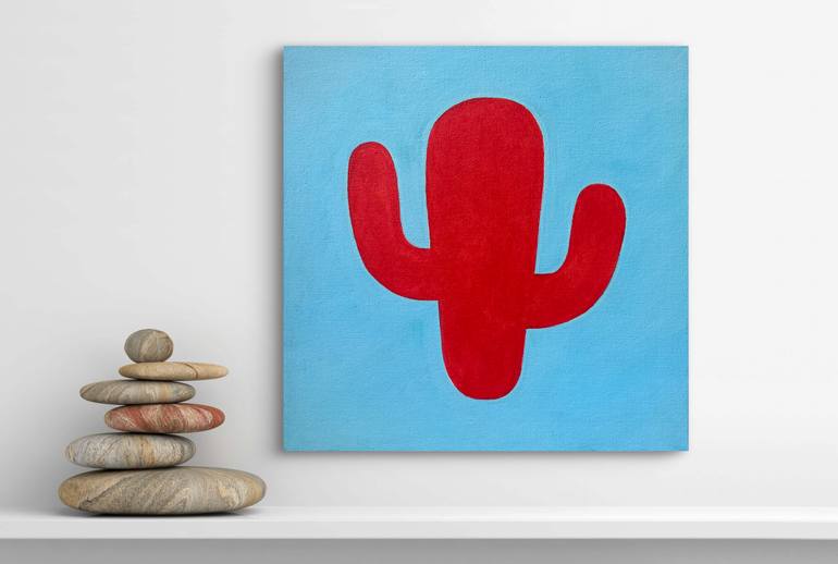 Original Pop Art Botanic Painting by Lusie Schellenberg