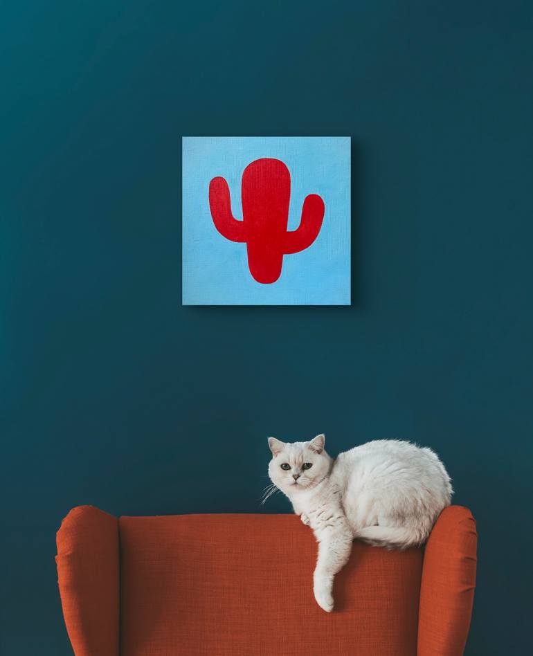 Original Pop Art Botanic Painting by Lusie Schellenberg