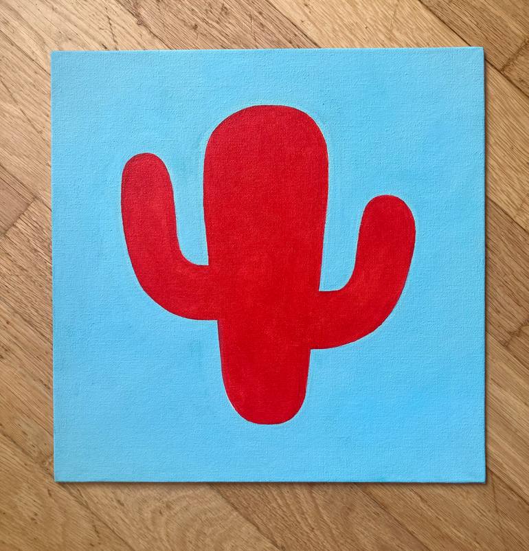 Original Pop Art Botanic Painting by Lusie Schellenberg