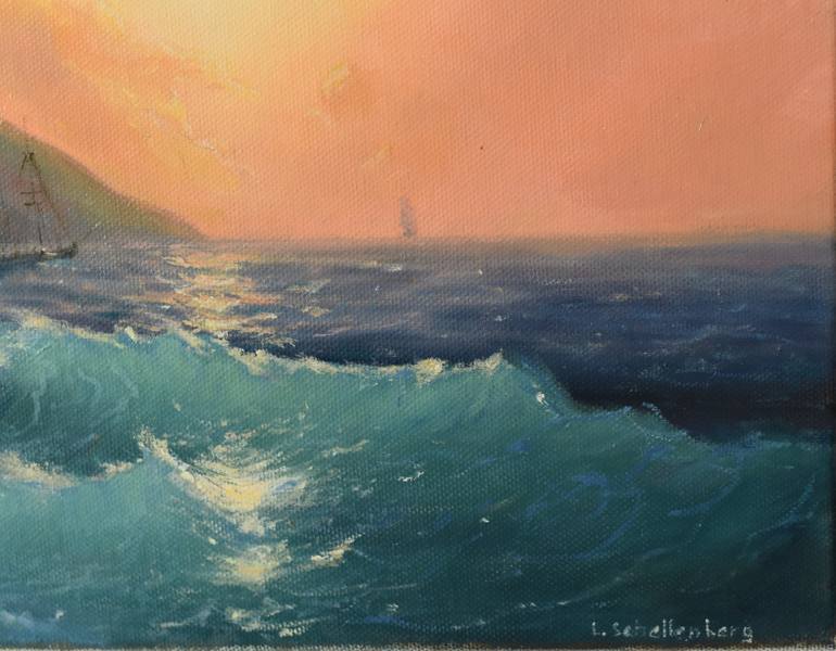 Original Fine Art Seascape Painting by Lusie Schellenberg
