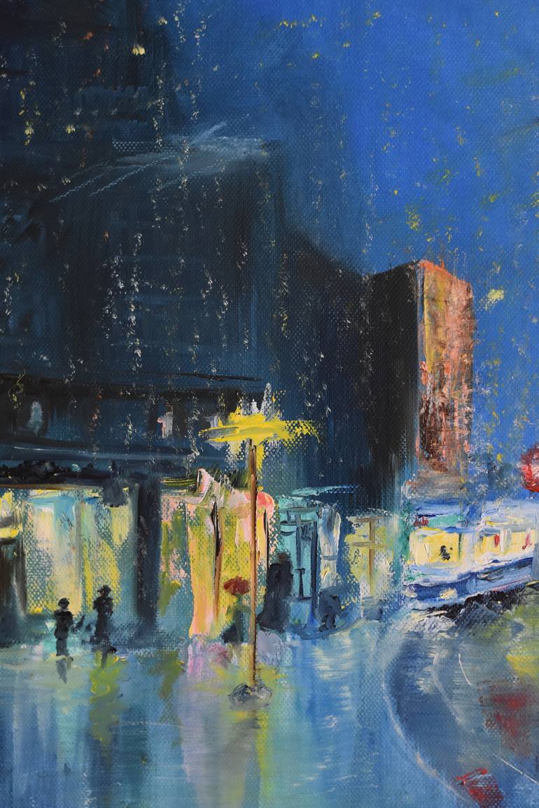 Original Street Art Cities Painting by Lusie Schellenberg