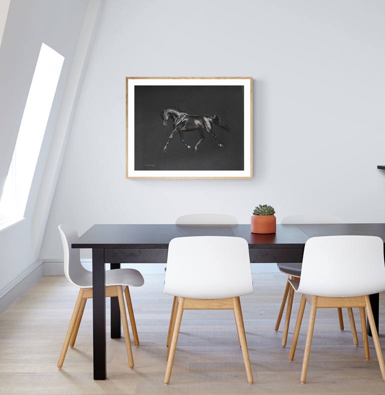 Original Horse Painting by Lusie Schellenberg