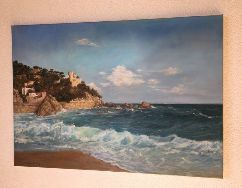 Original Fine Art Seascape Painting by Lusie Schellenberg