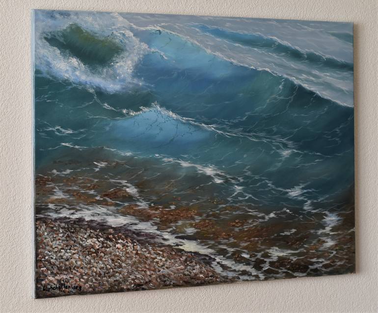 Original Seascape Painting by Lusie Schellenberg