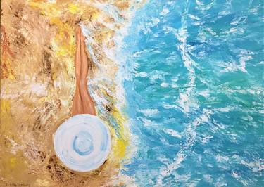 Print of Beach Paintings by Lusie Schellenberg