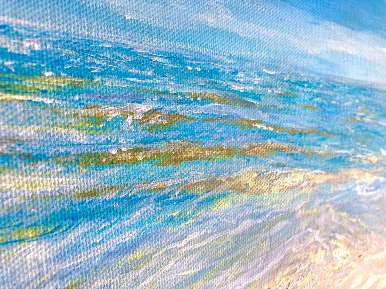 Original Impressionism Seascape Painting by Lusie Schellenberg