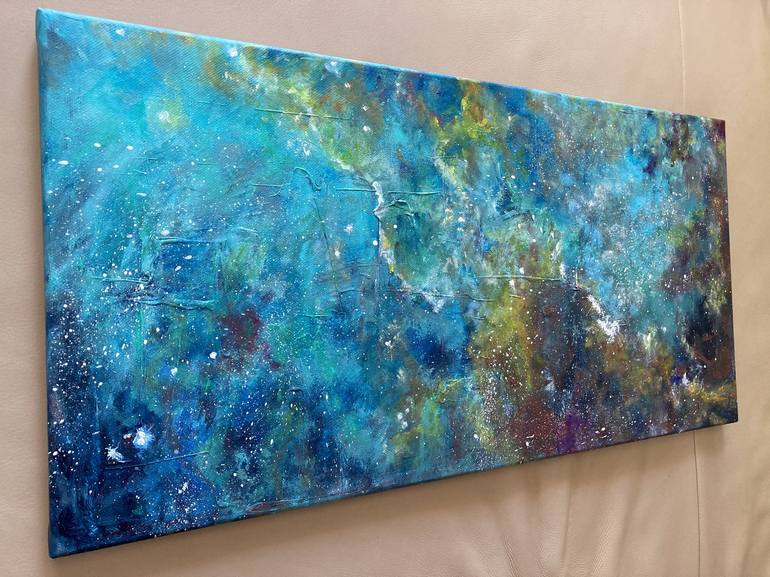 Original Outer Space Painting by Lusie Schellenberg