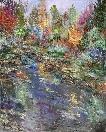 Print of Impressionism Abstract Paintings by Lusie Schellenberg