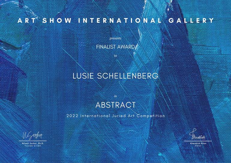Original Abstract Expressionism Abstract Painting by Lusie Schellenberg