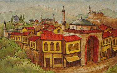 Print of Landscape Paintings by Omer Faruk BOYACI